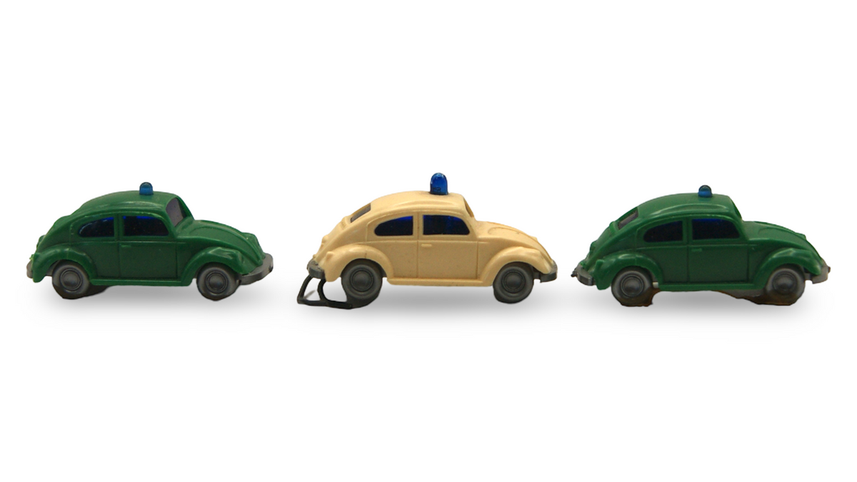 Wiking VW Käfer Polizei 3er Set 1:160 Spur N