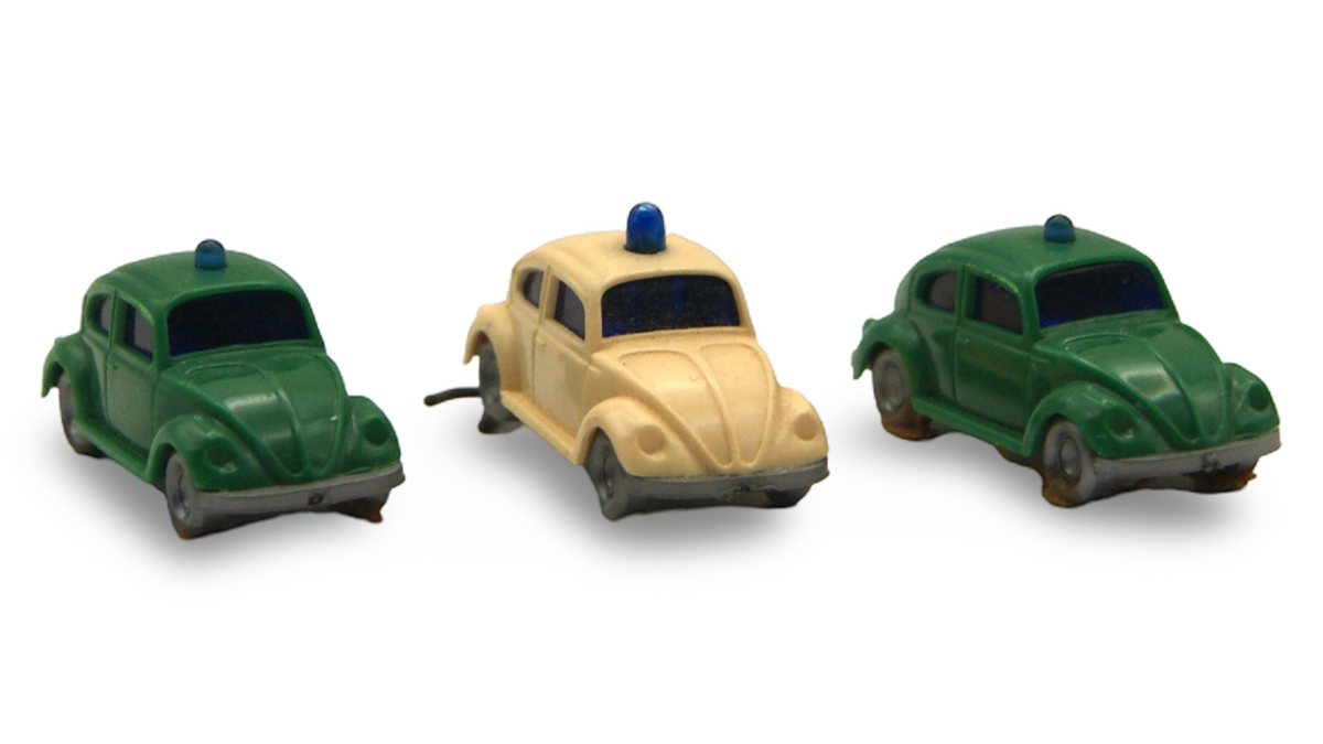 Wiking VW Käfer Polizei 3er Set 1:160 Spur N