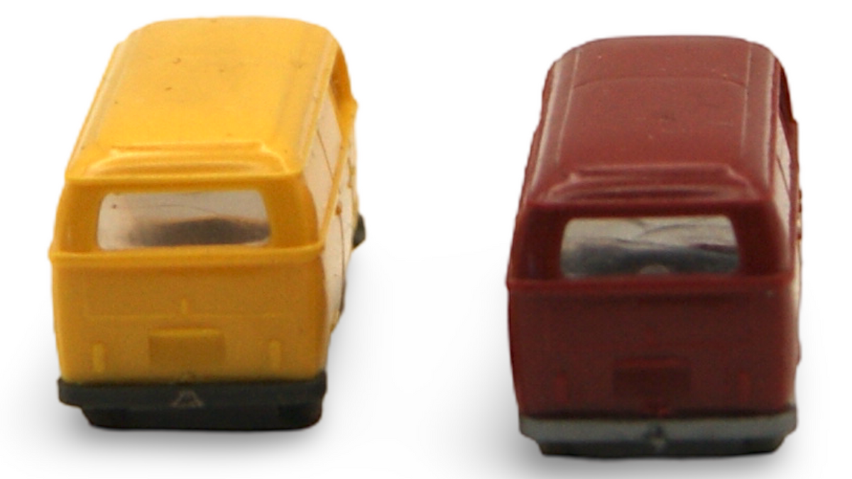 Wiking VW T2 Kastenwagen 2er Set Spur N 1:160 gelb & rot
