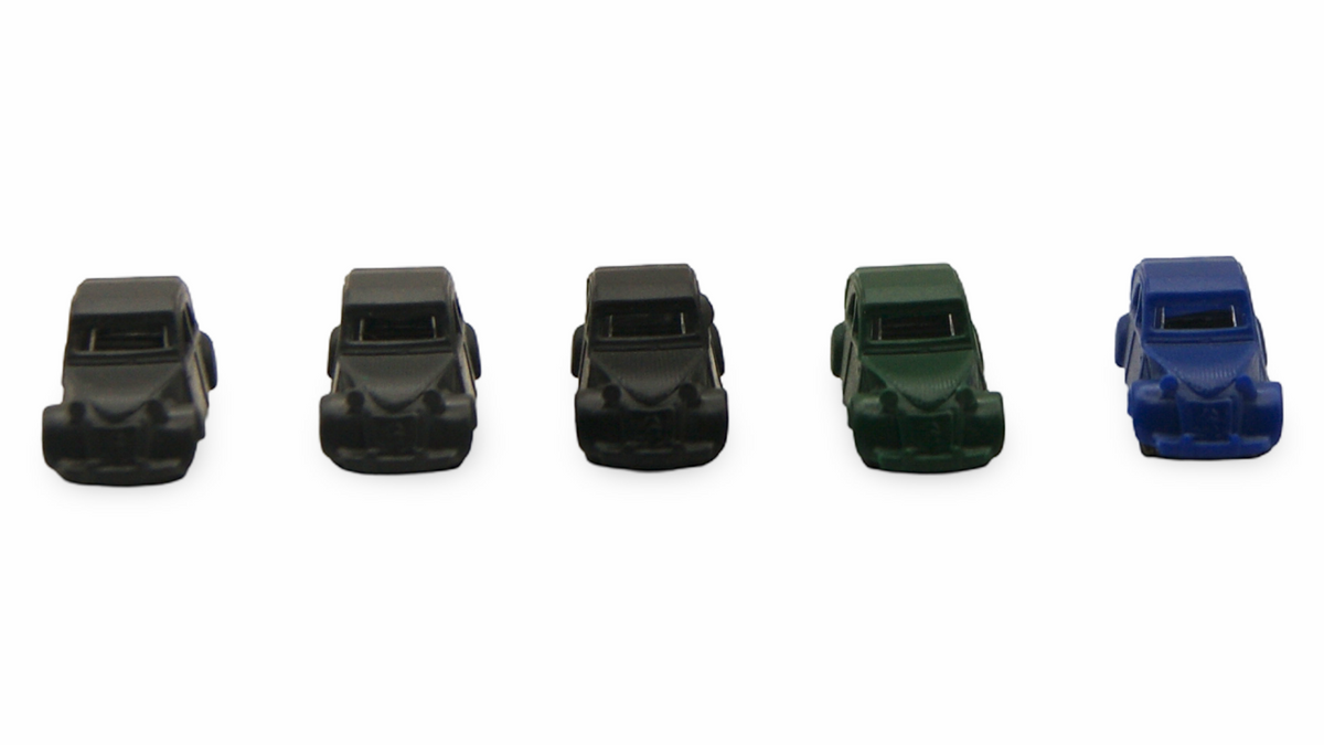Citroën 2CV Ente 5er Set Spur N 1:160 schwarz grün blau – Hersteller unbekannt