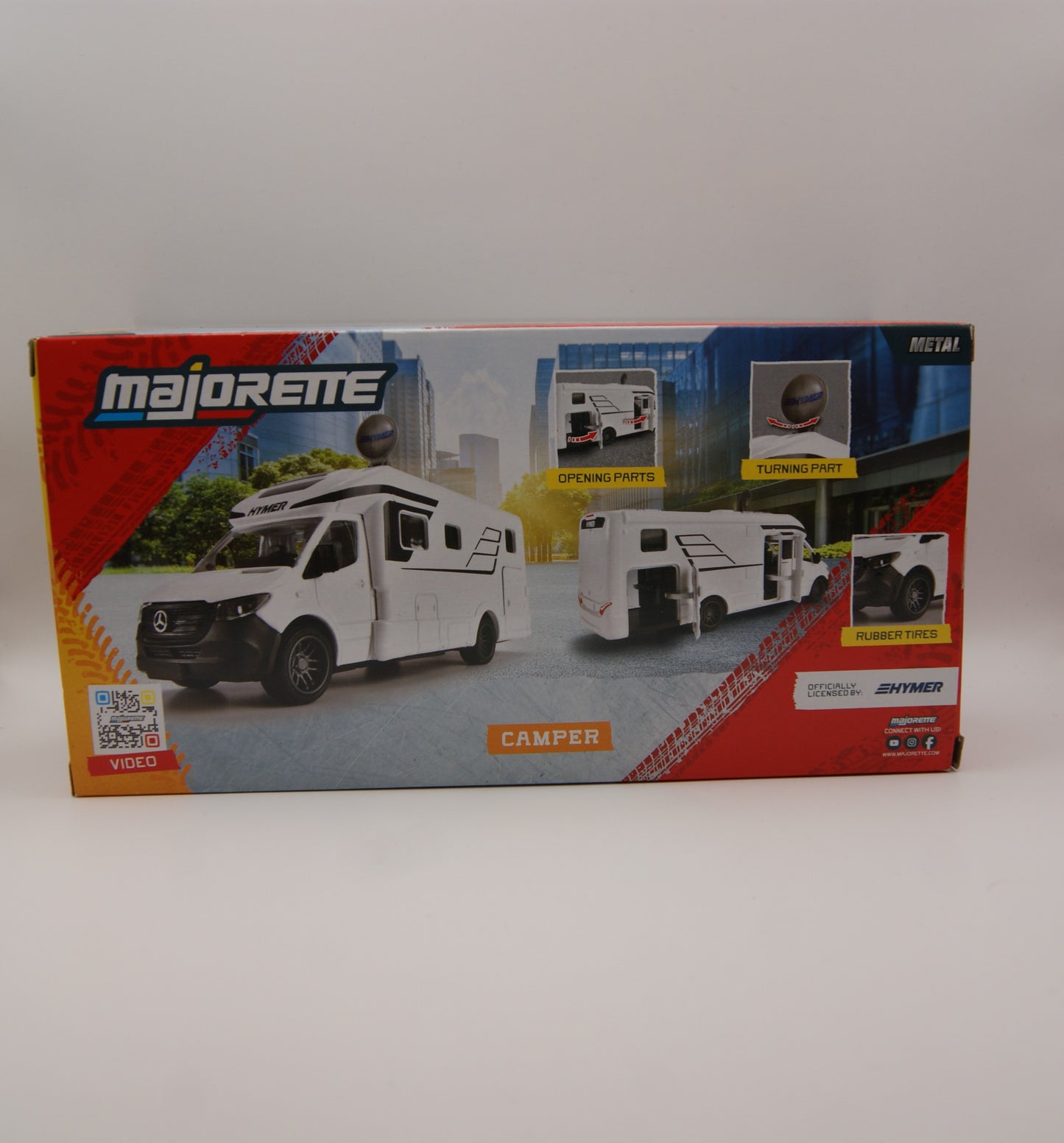 Majorette Hymer B-Class Camper Wohnmobil 19 cm Metall Öffnungsteile OVP