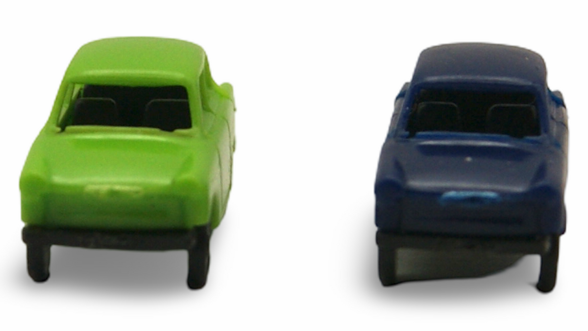 Trabant 601 2er Set Spur N 1:160 grün & blau – Hersteller unbekannt