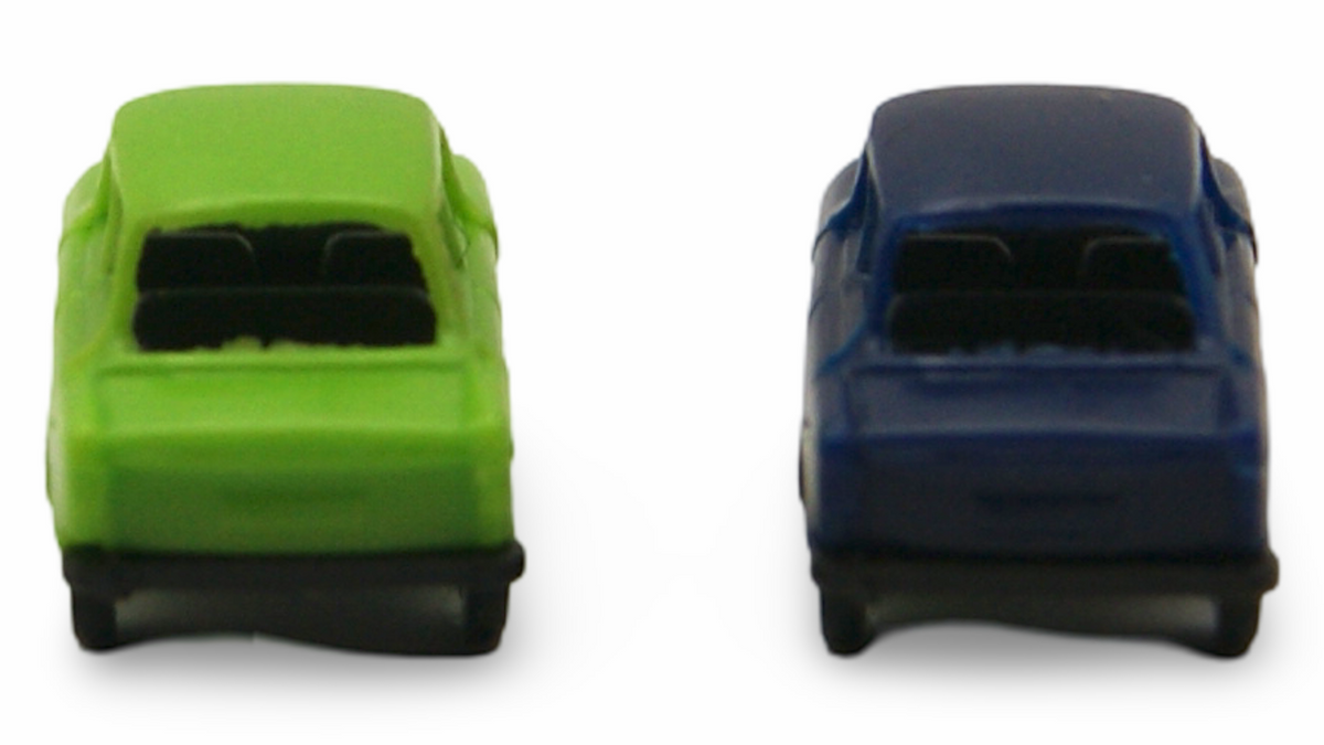 Trabant 601 2er Set Spur N 1:160 grün & blau – Hersteller unbekannt