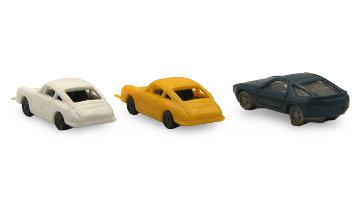 Porsche 911 & 928 3er Set Spur N 1:160 Fleischmann / Hersteller unbekannt