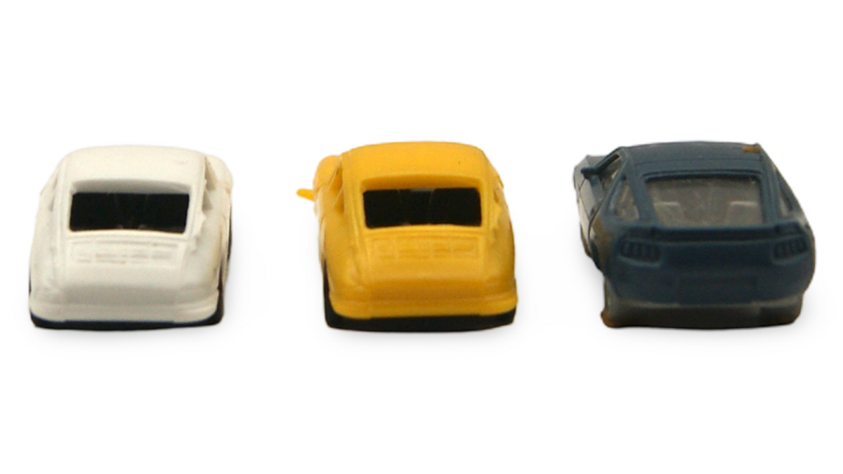 Porsche 911 & 928 3er Set Spur N 1:160 Fleischmann / Hersteller unbekannt