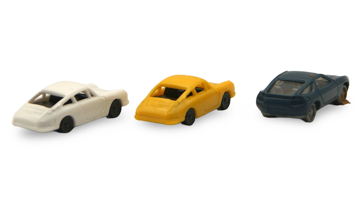 Porsche 911 & 928 3er Set Spur N 1:160 Fleischmann / Hersteller unbekannt