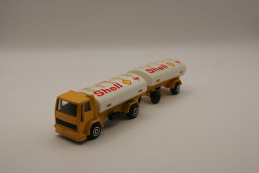 Majorette 327 Ford Cargo Shell Tankwagen mit Anhänger 1:100 Vintage