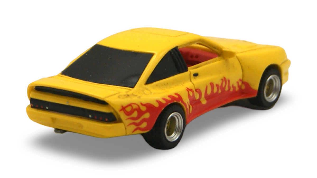 BoS Opel Manta B Mattig 1991 1:87 H0 gelb Flammendekor