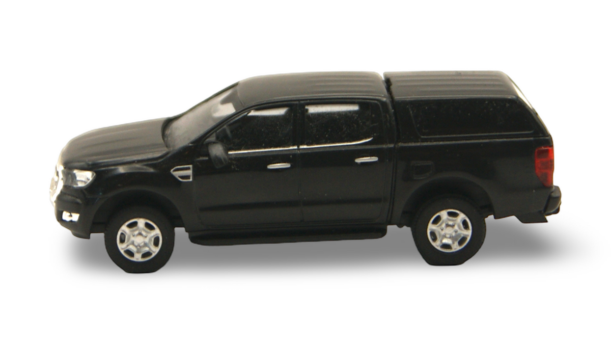 Ford Ranger Double Cab mit Hardtop 1:87 H0 schwarz – guter Zustand