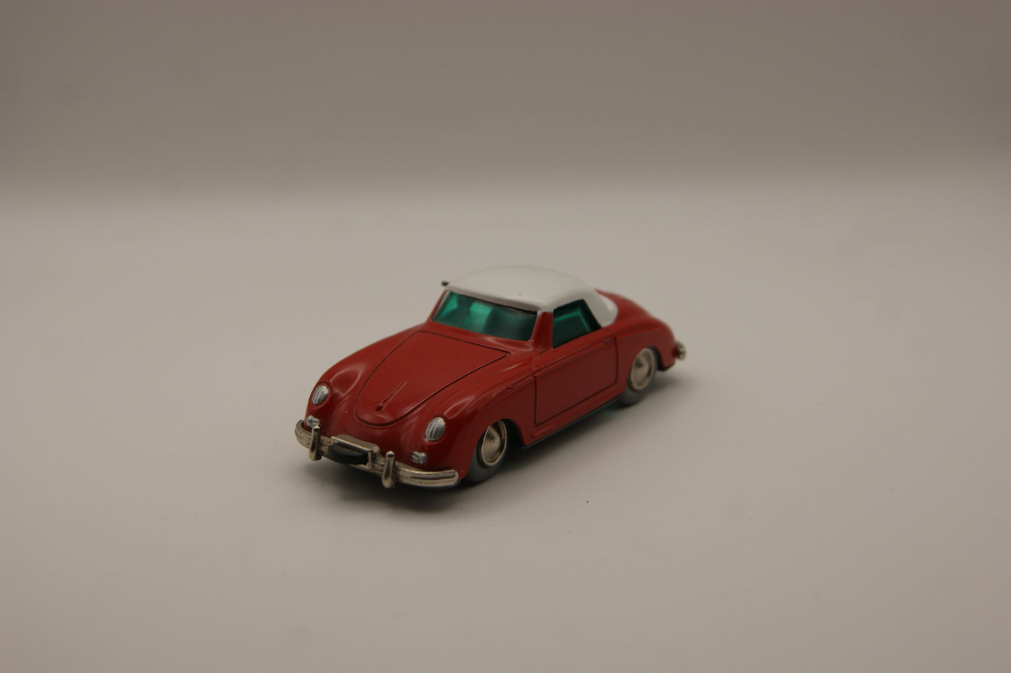 Micro Racer 1047 Porsche 356 rot Uhrwerk funktionsfähig mit original Schuco Schlüssel