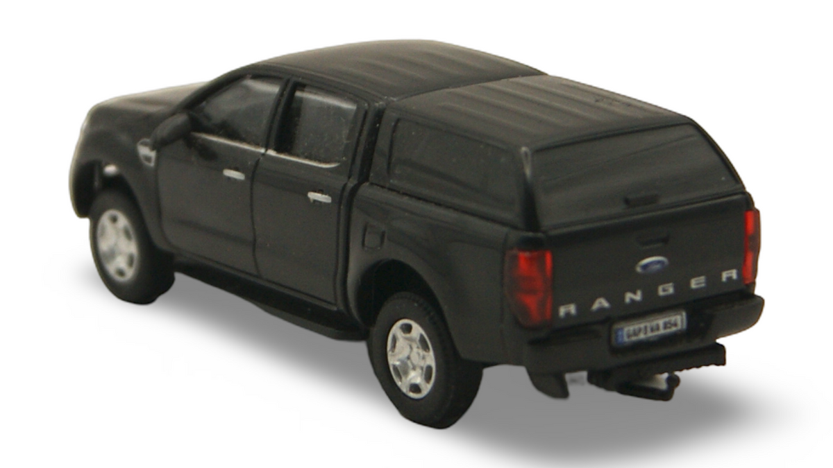 Ford Ranger Double Cab mit Hardtop 1:87 H0 schwarz – guter Zustand