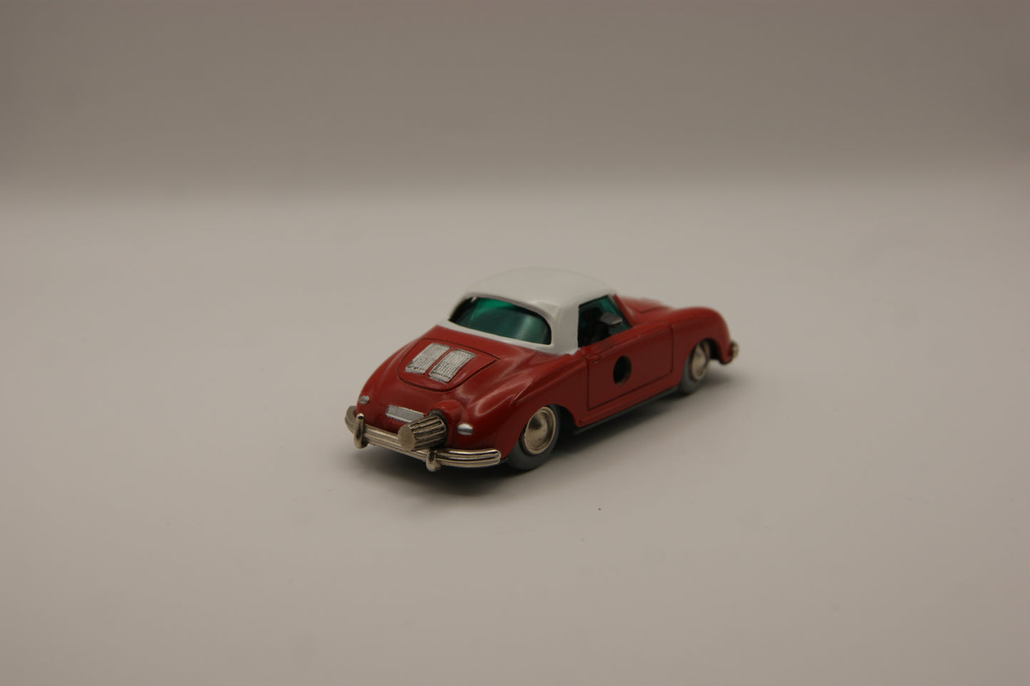 Micro Racer 1047 Porsche 356 rot Uhrwerk funktionsfähig mit original Schuco Schlüssel