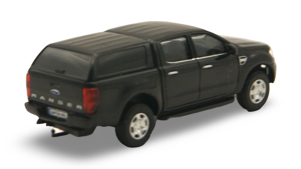 Ford Ranger Double Cab mit Hardtop 1:87 H0 schwarz – guter Zustand