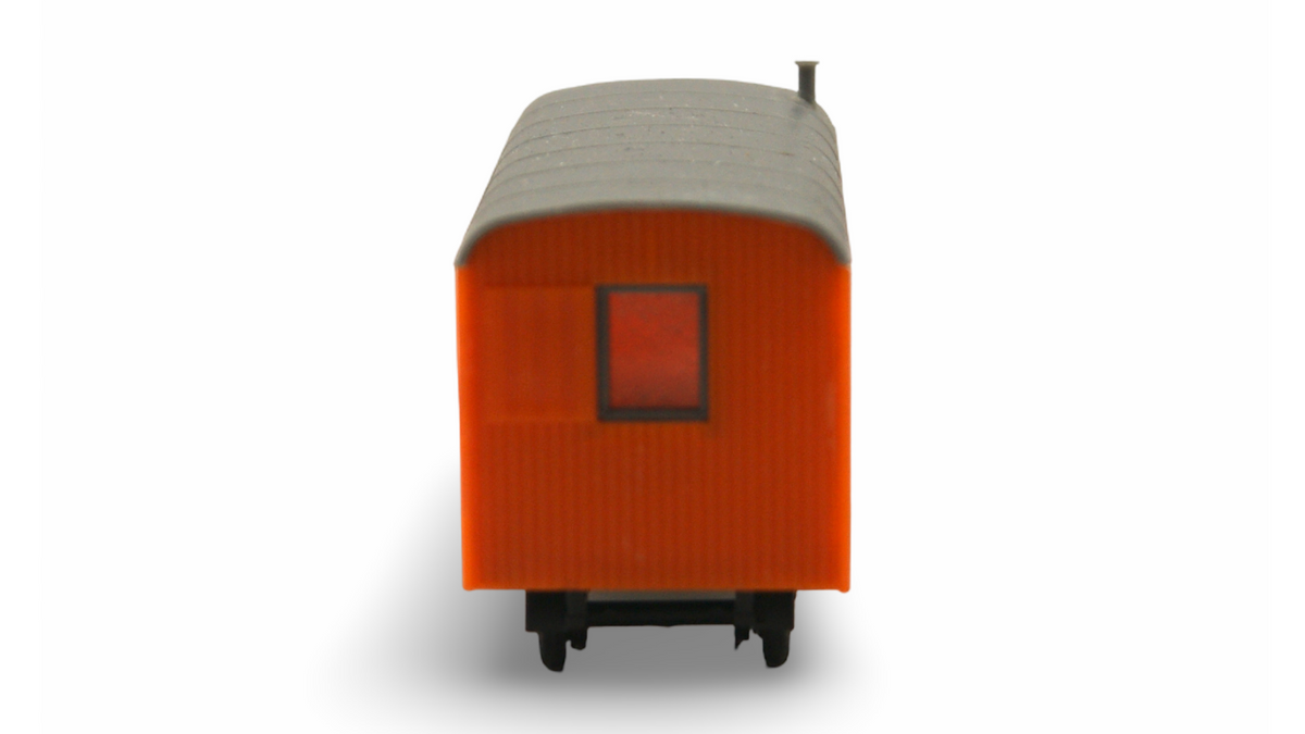 Bauwagen Baustellenwagen Anhänger Orange Grau 1:87 H0 – guter Zustand