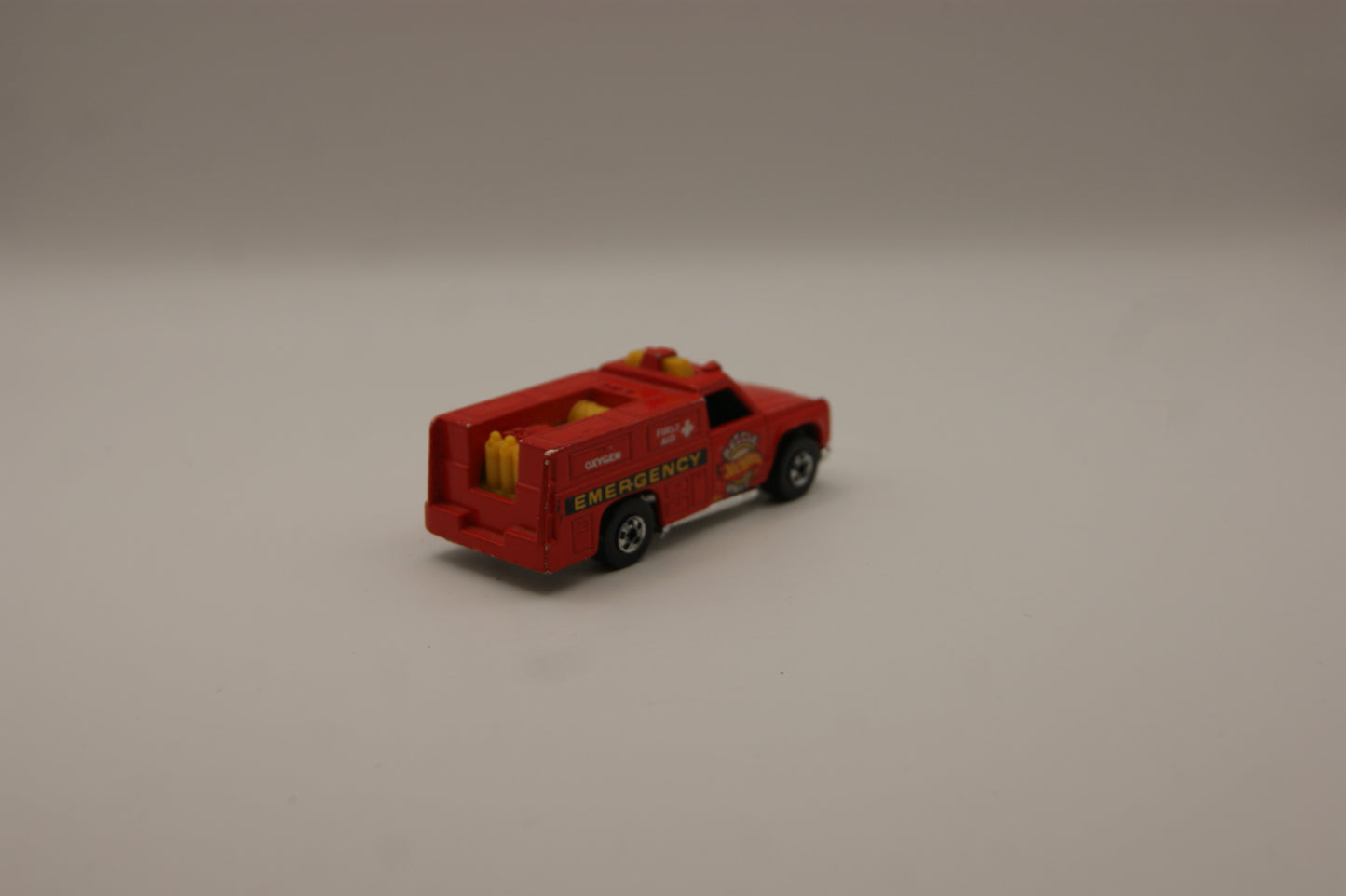Hot Wheels Rescue Ranger Emergency Rescue Unit rot Vintage Malaysia lose (Kopie)