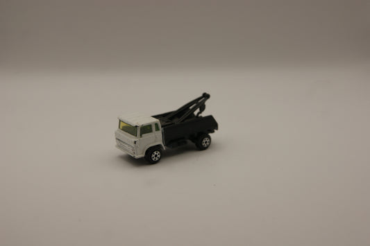 Yat Ming Abschleppwagen Wrecker Tow Truck weiß schwarz Vintage Hong Kong 1:64
