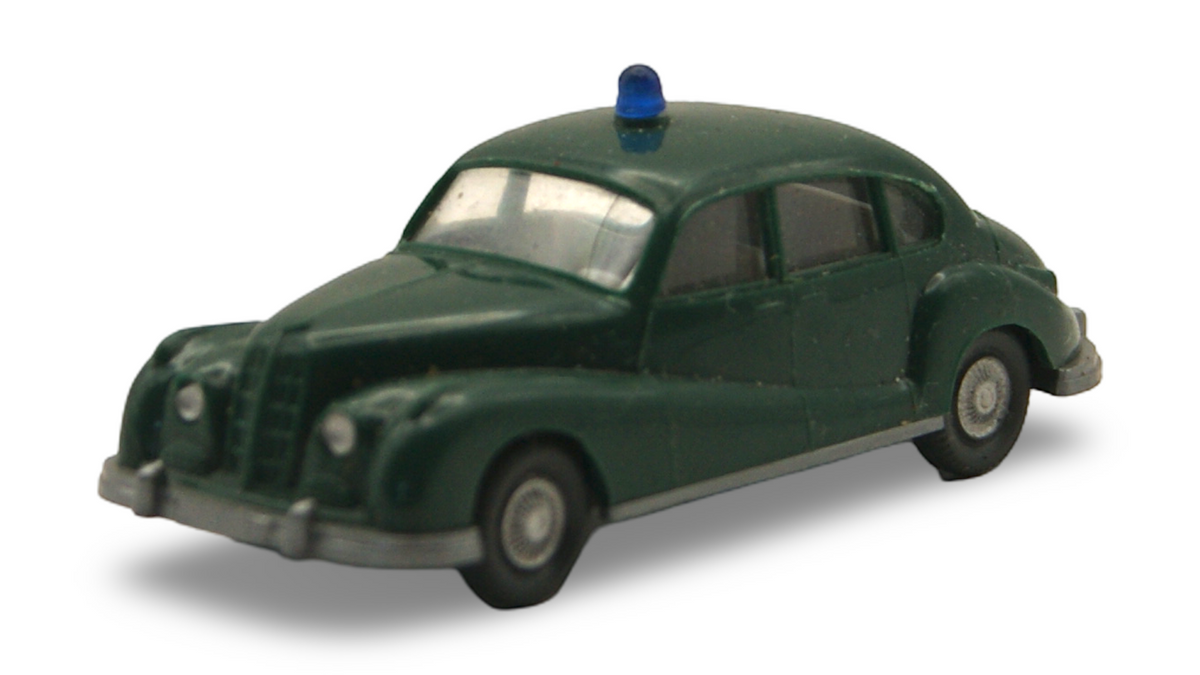 Wiking BMW 501 Polizei Grün 1:87 H0 – Blaulicht – guter Zustand
