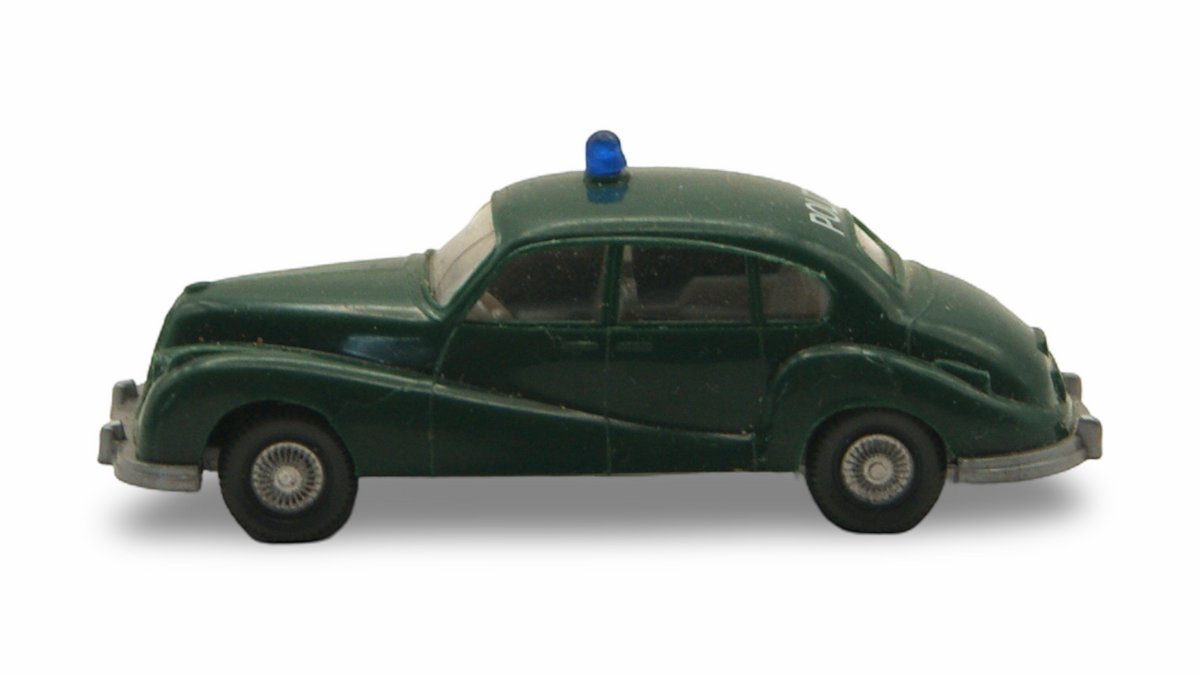 Wiking BMW 501 Polizei Grün 1:87 H0 – Blaulicht – guter Zustand