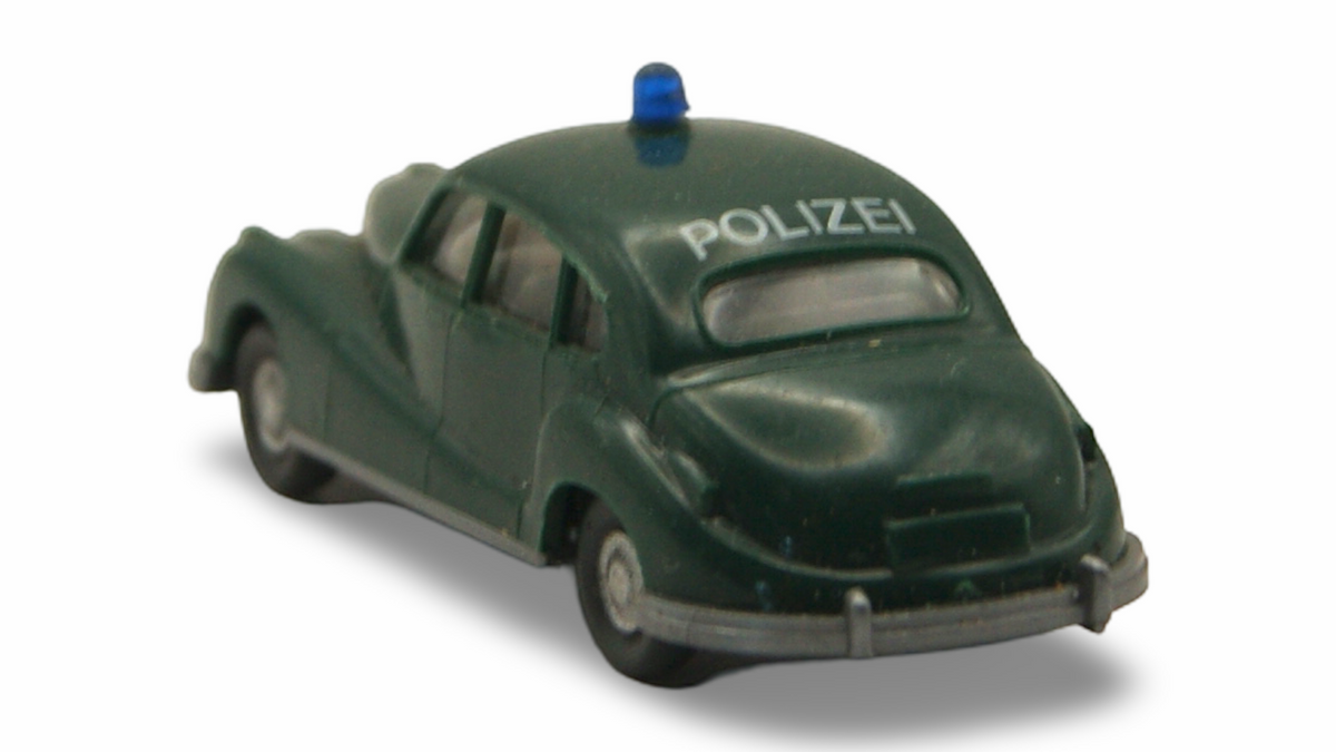 Wiking BMW 501 Polizei Grün 1:87 H0 – Blaulicht – guter Zustand