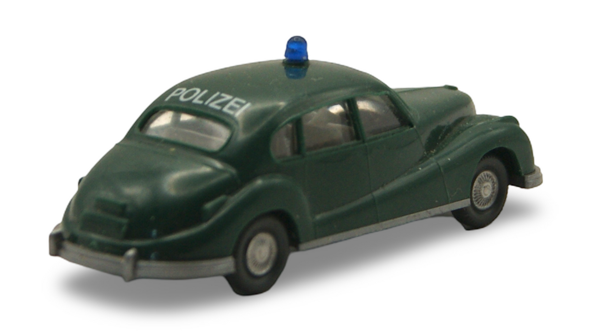 Wiking BMW 501 Polizei Grün 1:87 H0 – Blaulicht – guter Zustand