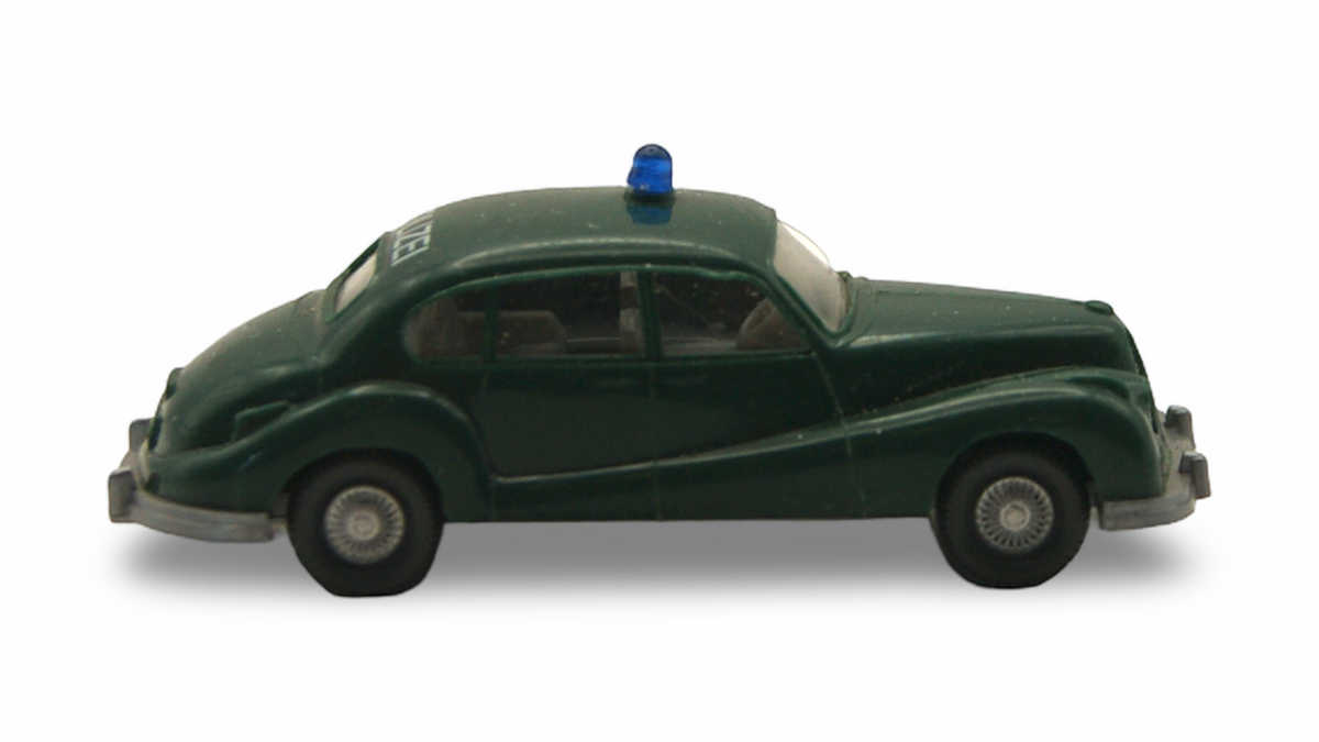 Wiking BMW 501 Polizei Grün 1:87 H0 – Blaulicht – guter Zustand