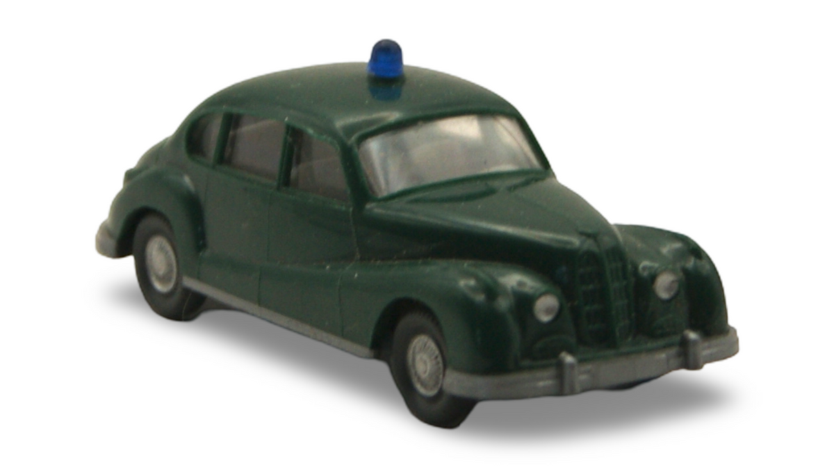 Wiking BMW 501 Polizei Grün 1:87 H0 – Blaulicht – guter Zustand