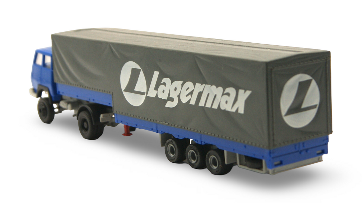 Roco Steyr 91 Lagermax Pritschensattelzug 1:87 H0 – guter Zustand
