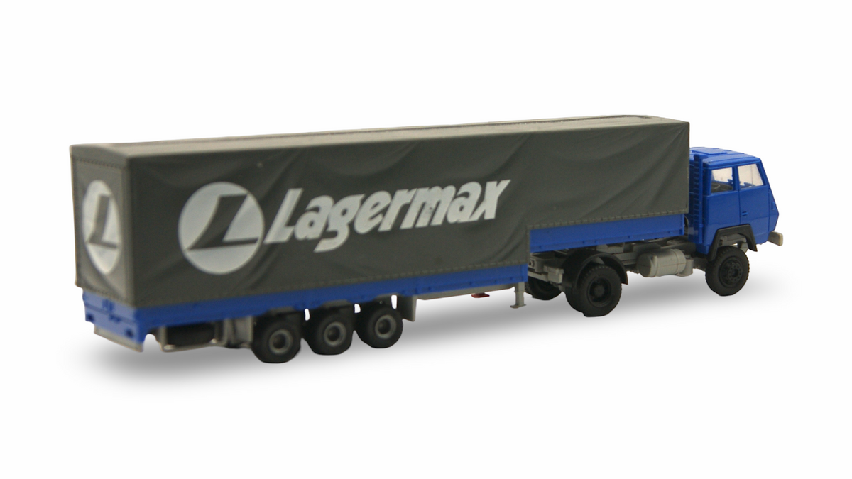 Roco Steyr 91 Lagermax Pritschensattelzug 1:87 H0 – guter Zustand