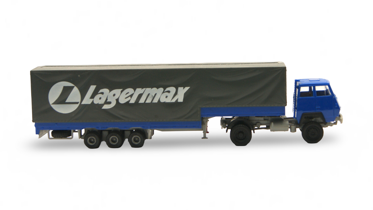 Roco Steyr 91 Lagermax Pritschensattelzug 1:87 H0 – guter Zustand