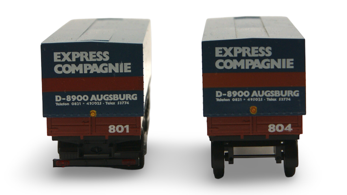 AWM MAN F90 Hängerzug Express Compagnie Augsburg 1:87 H0 – Kupplung fehlt