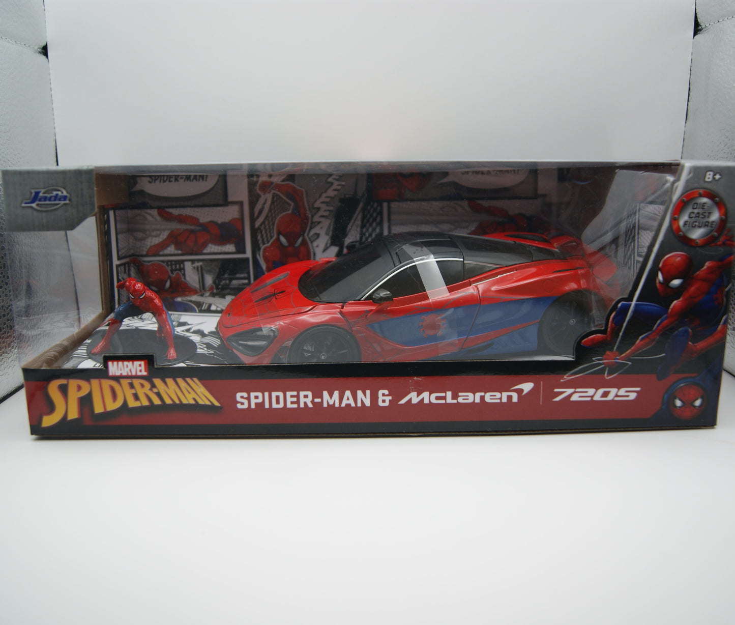 Jada Marvel Spider-Man McLaren 720S 1:24 mit Figur Modellauto OVP