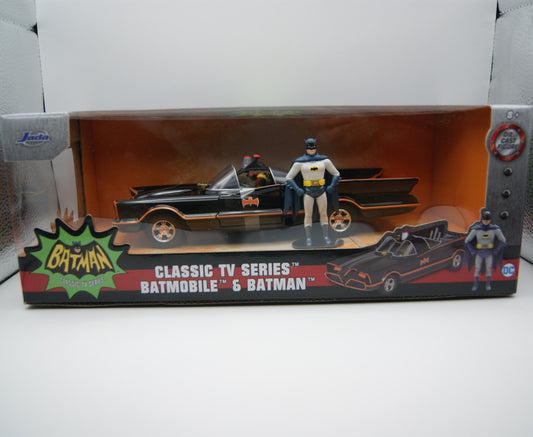 Jada Batman Classic TV Series Batmobile 1966 1:24 mit Figur OVP