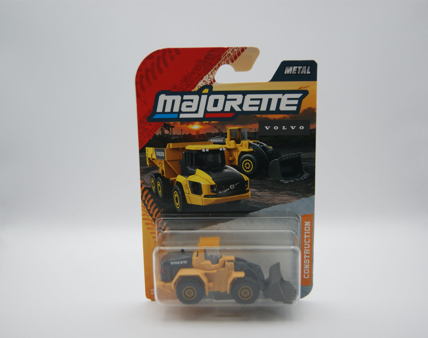 Majorette Volvo L350H Radlader Construction Gelb Metall Neu OVP