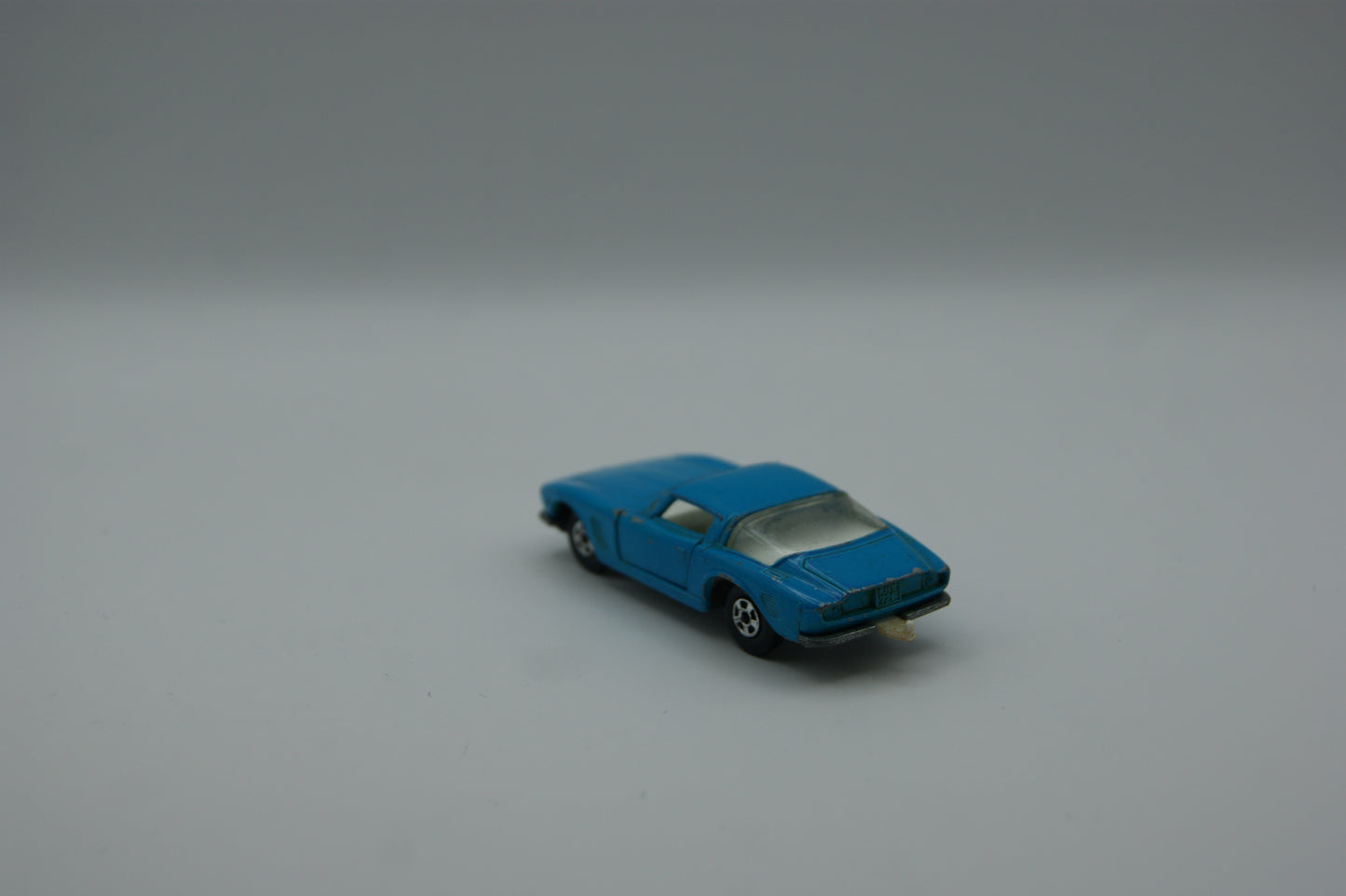 Matchbox Lesney Superfast Nr. 14 Iso Grifo blau Vintage mit öffnenden Türen