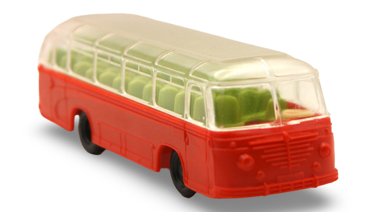 Arthur Hammer FHW Büssing No. 2 Reisebus Rot 1:87 H0 – Made in W. Germany