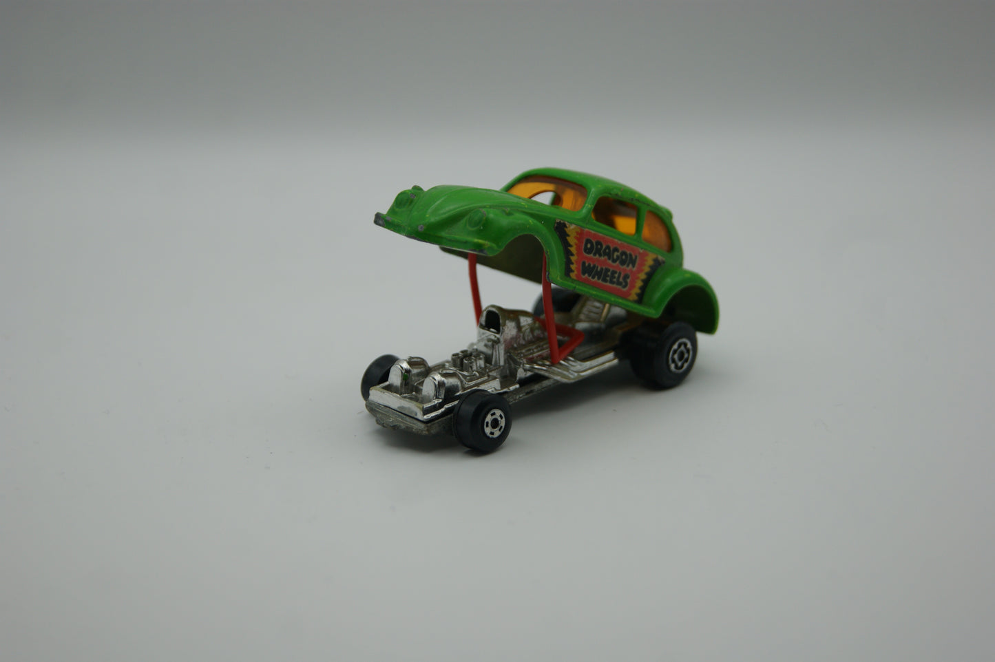 Matchbox Superfast No. 43 Dragon Wheels VW Käfer grün Lesney England 1972