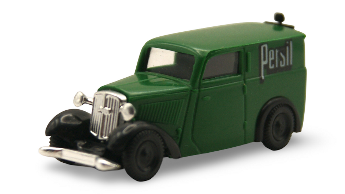 Brekina DKW F7 Kastenwagen Persil Grün 1:87 H0 – guter Zustand
