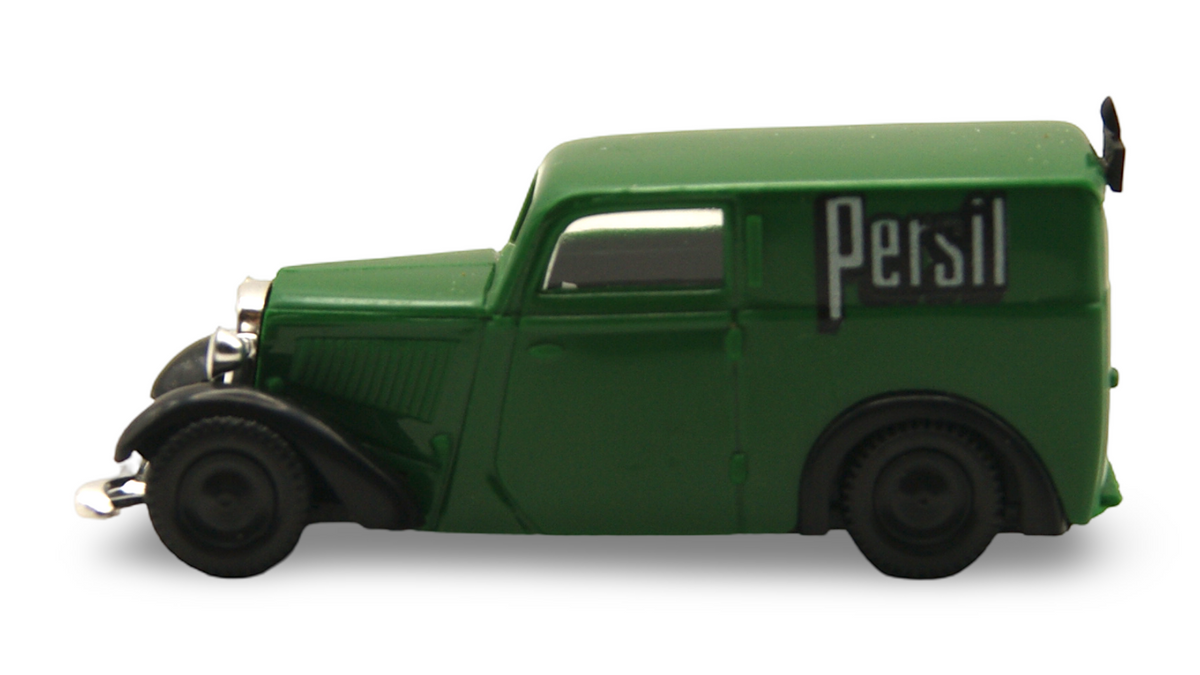 Brekina DKW F7 Kastenwagen Persil Grün 1:87 H0 – guter Zustand