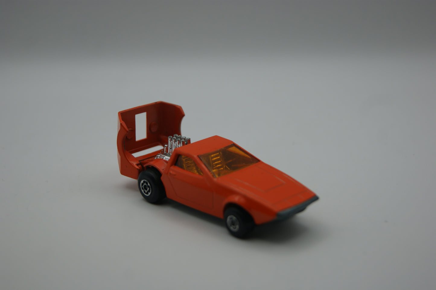 Matchbox Superfast No. 53 Tanzara orange Lesney England 1972 Motorhaube