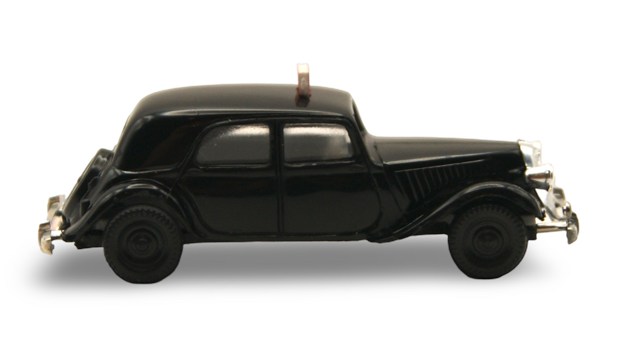 Brekina Citroën 15 Six Traction Avant Taxi Paris Schwarz 1:87 H0 – guter Zustand