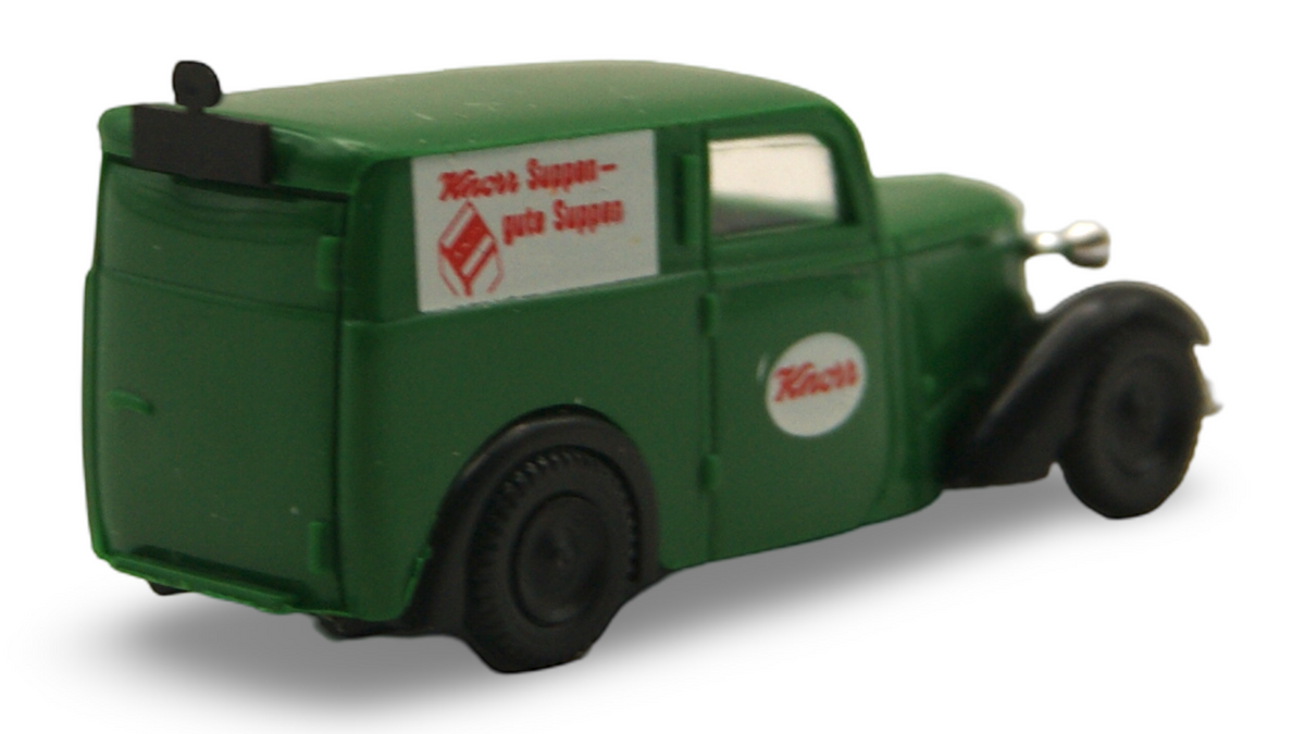 Brekina DKW F7 Kastenwagen Knorr „Suppen – gute Suppen“ Grün 1:87 H0