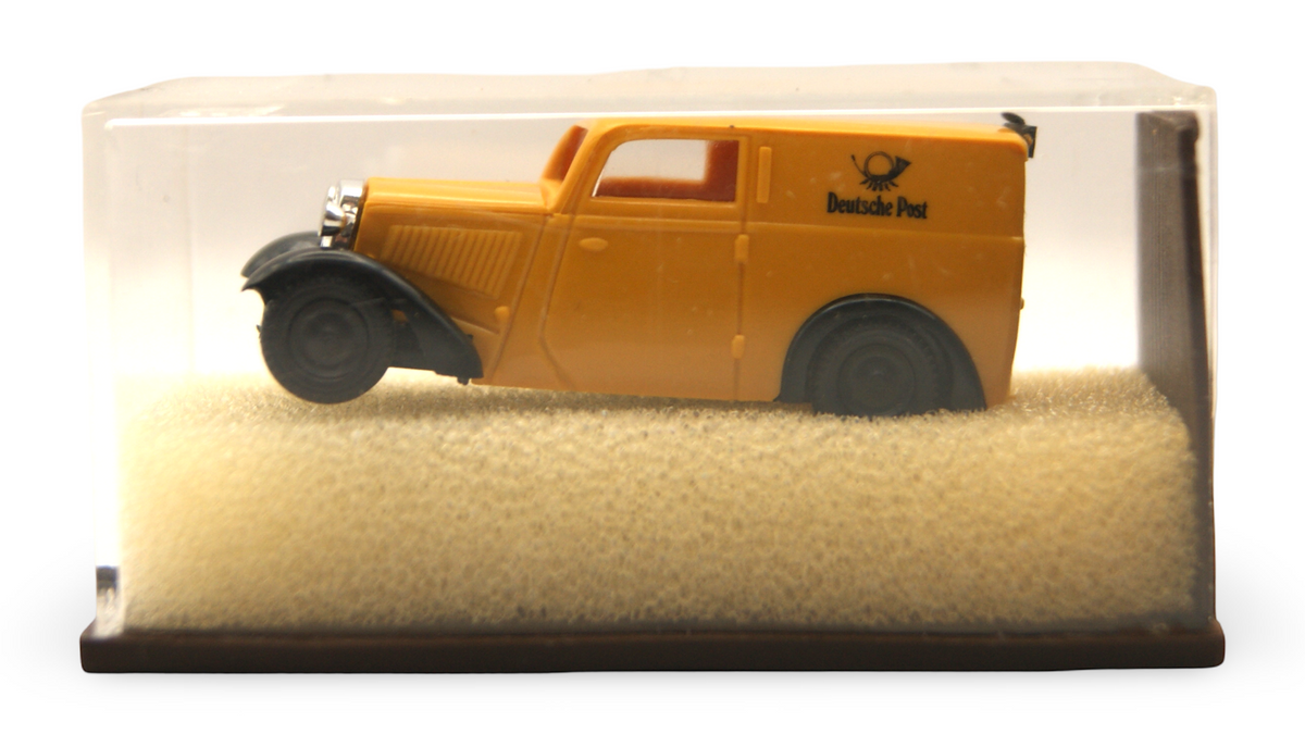 Brekina DKW F7 Kastenwagen Deutsche Post Gelb 1:87 H0 – guter Zustand