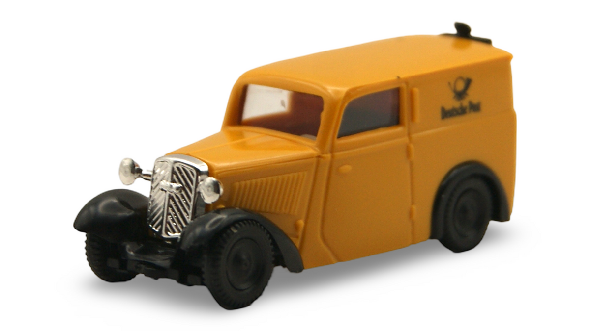 Brekina DKW F7 Kastenwagen Deutsche Post Gelb 1:87 H0 – guter Zustand