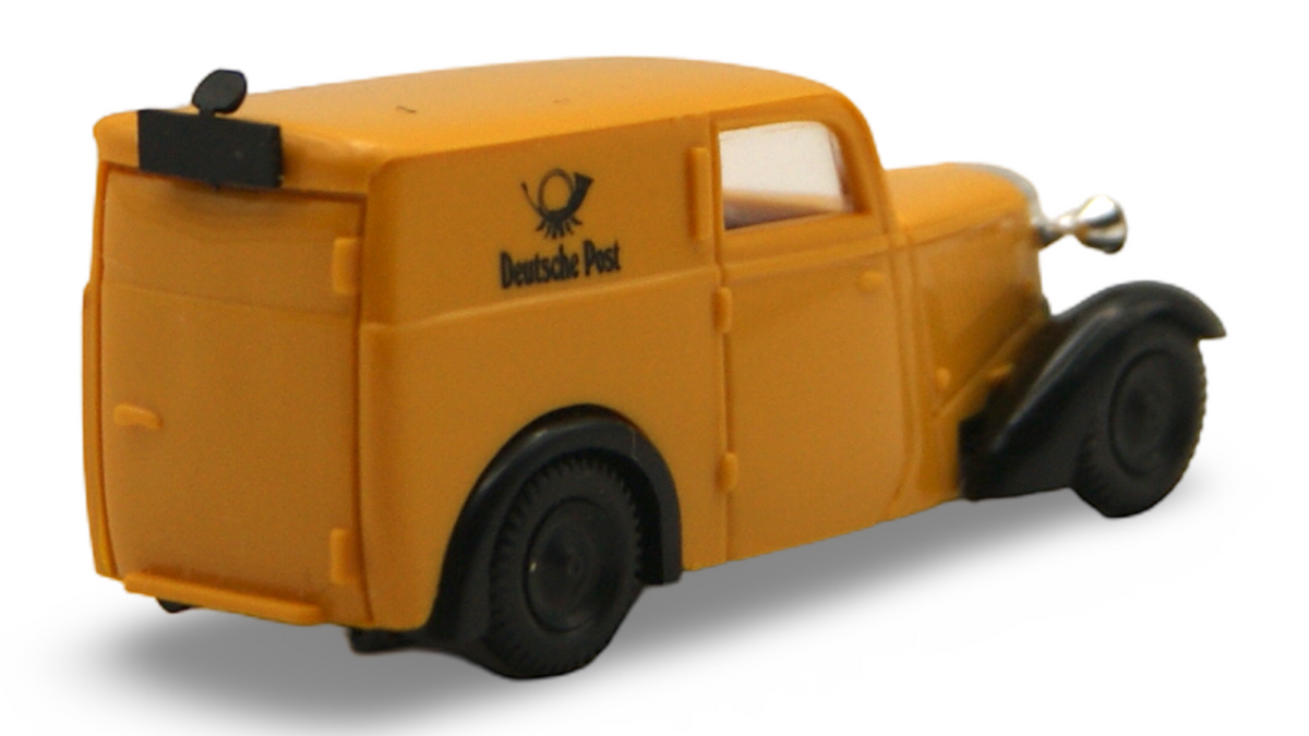 Brekina DKW F7 Kastenwagen Deutsche Post Gelb 1:87 H0 – guter Zustand