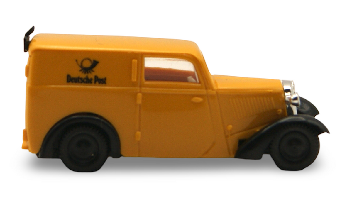 Brekina DKW F7 Kastenwagen Deutsche Post Gelb 1:87 H0 – guter Zustand