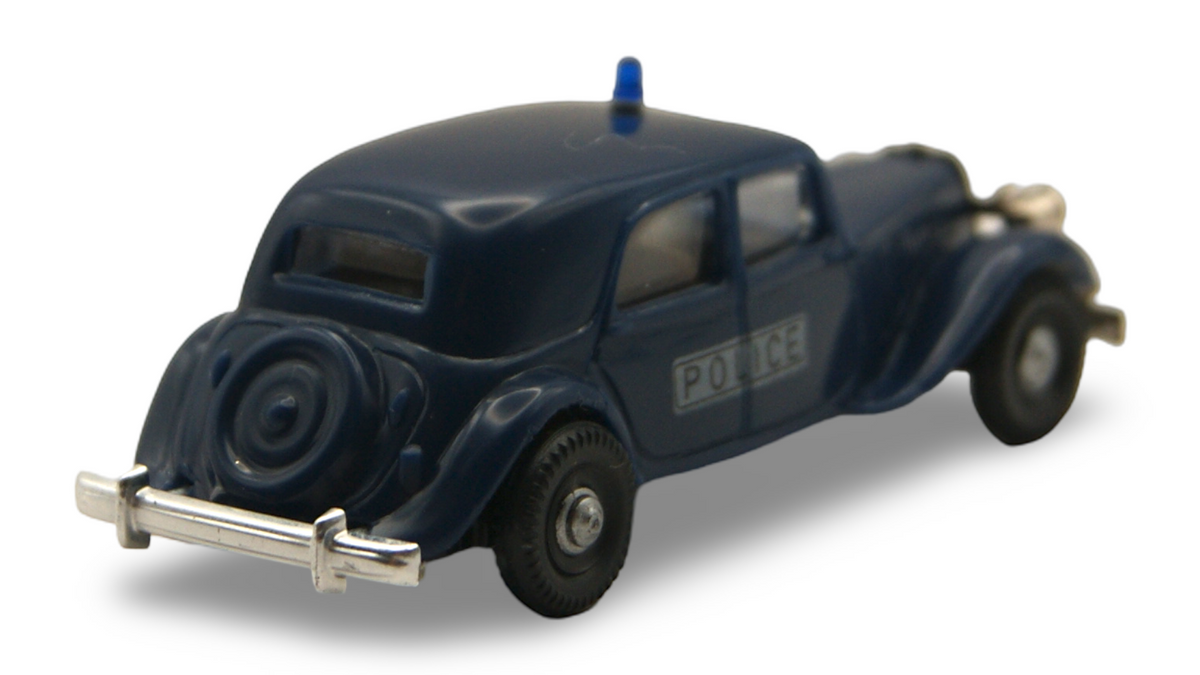 Brekina Citroën 15 Six Traction Avant Police Blau 1:87 H0 – guter Zustand