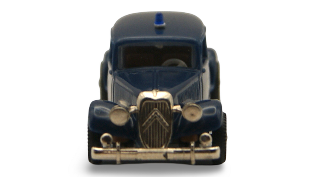 Brekina Citroën 15 Six Traction Avant Police Blau 1:87 H0 – guter Zustand