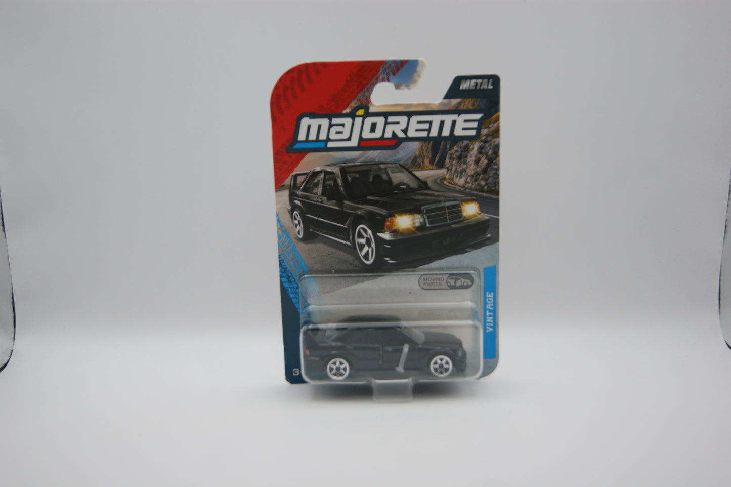 Majorette Mercedes-Benz 190 E 2.5-16 EVO II W201 Schwarz Vintage OVP 1:59