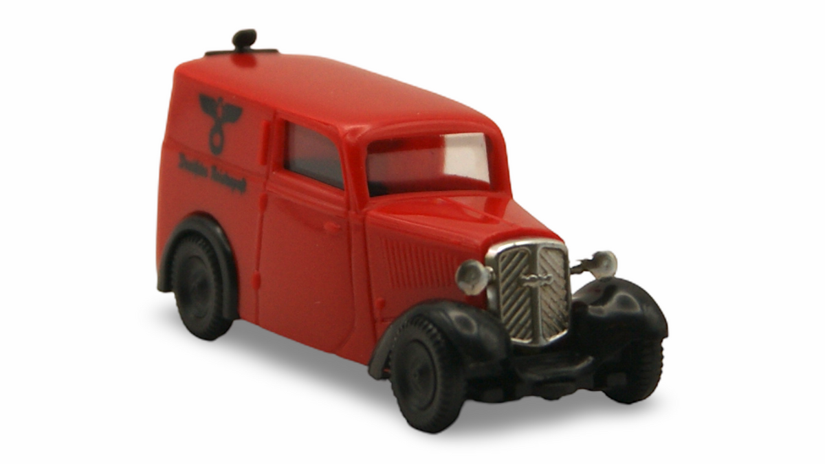 Brekina DKW F7 Kastenwagen Deutsche Reichspost Rot 1:87 H0 – guter Zustand