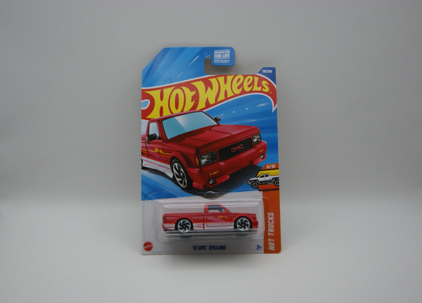 Hot Wheels ’91 GMC Syclone Rot HW Hot Trucks 8/10 119/250 OVP 2025